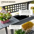 thumbnail image 5 of Outsunny Outdoor Potting Bench Table, Wooden Workstation with Sliding Tabletop, Storage Shelf and Dry Sink, for Greenhouse, Garden, Patio, Gray, 5 of 9