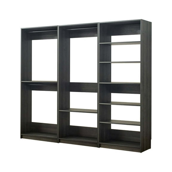 Prosper Gray Freestanding Walk in Wood Closet System