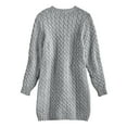thumbnail image 2 of SAOL Aran Fisherman Coat Cardigan for Women Open Front Cardigan 100% Merino Wool, 2 of 2