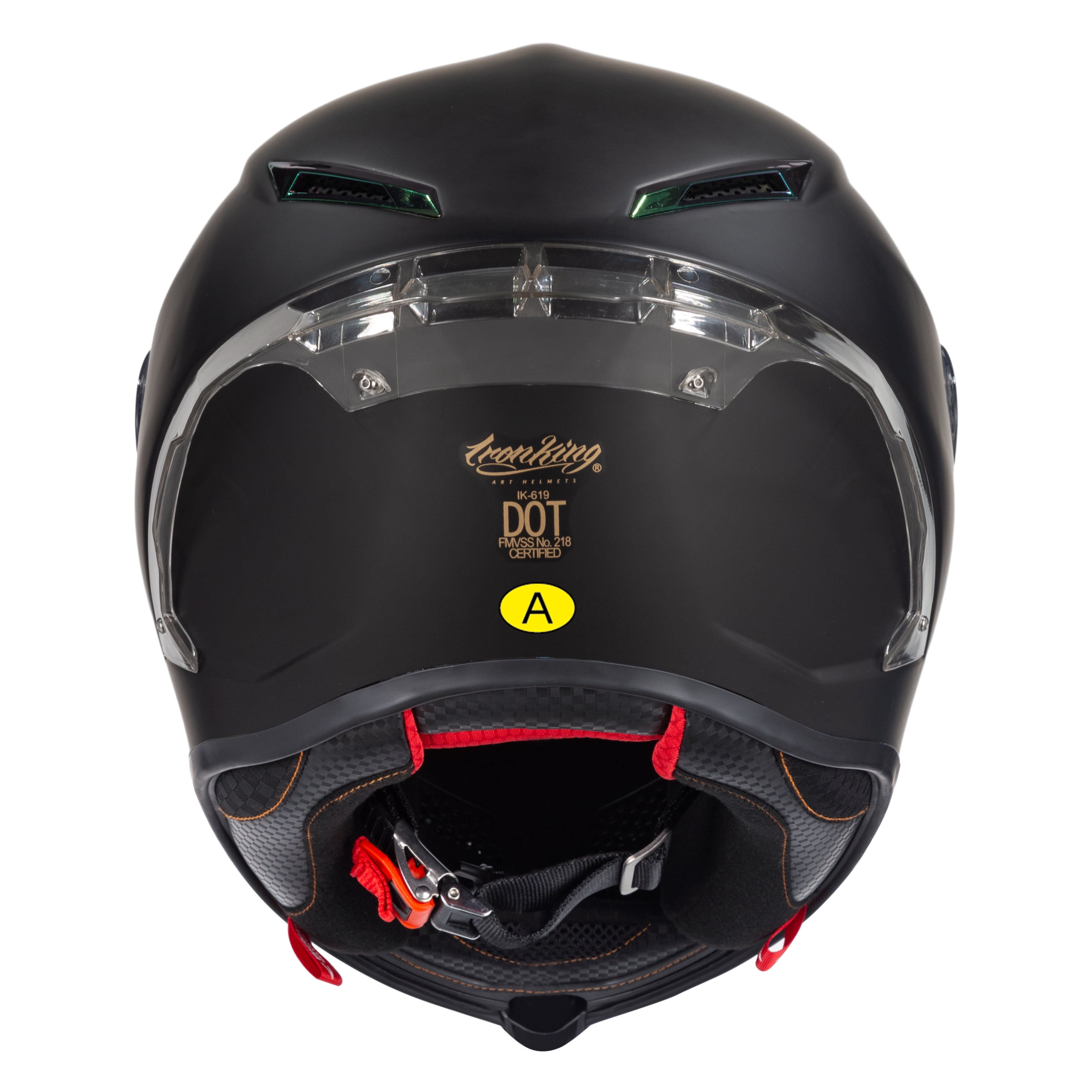CRG Full-Face Motorcycle Street Bike Fiberglass Helmet DOT Certified -Size XL