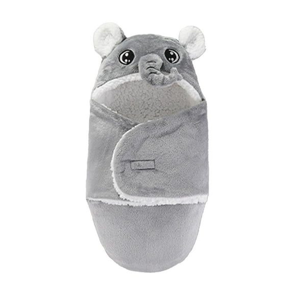 Manta envolvente para bebé con gorros, manta para dormir suave y cómoda para bebés, niños y niñas, traje de dormir, albornoz con capucha para niños , Gris 70cm CUTICAT Manta envolvente