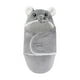 thumbnail image 1 of Manta envolvente para bebé con gorros, manta para dormir suave y cómoda para bebés, niños y niñas, traje de dormir, albornoz con capucha para niños , Gris 70cm CUTICAT Manta envolvente, 1 of 8