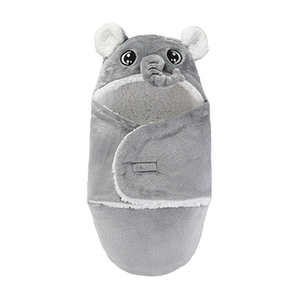 Cobija para bebé recién llegado, con capucha para bebé, diseño único Gris 70cm