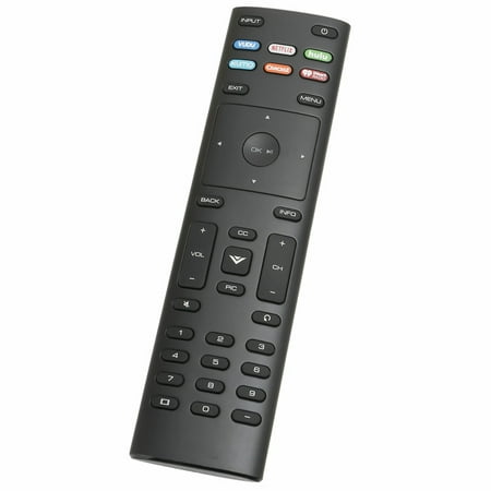 XRT136 Remote Control for Vizio TV D24f-F1 D32f-F1 D43f-F1 D50f-F1 P75-E1 E43-E2 E50-E1 E50x-E1 E55-E1 with Hulu VUDU Netflix XUMO Crackle Iheart Shortcut App (Best Apple Tv Remote App For Android)