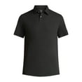 thumbnail image 5 of George Men's & Big Men's Double Knit Polo Shirt with Short Sleeves, Sizes S-3XL, 5 of 5