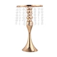 thumbnail image 1 of Artificial Flower Ball Fabric Simulation Flower Centerpiece for Wedding Decor Table Flower Bouquet DIY Centerpiece Stand Hoder , Gold, H 33cm B-H 33cm-gold, 1 of 3