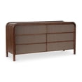 thumbnail image 4 of Moe's Home Collection Rye Solid Mango Wood 6-Drawer Dresser in Warm Brown, 4 of 11