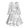 thumbnail image 4 of WEAIXIMIUNG Robes de Retour à la Maison pour Adolescentes Robe de Fête Imprimée Bleue pour Enfants et Filles 10-13 Ans, 4 of 5