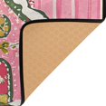 thumbnail image 3 of Yayeee Area Rugs for Living Room 5.2'x4' Non Slip Washable Bedroom Floor Carpet, Pink Gingerbread House, 3 of 5