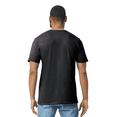 thumbnail image 3 of Gildan Men's Softstyle CVC T-Shirt, Crewneck Tee for Crafting, 60/40 Cotton/polyester, Pitch Black Shirt, M, 3 of 5