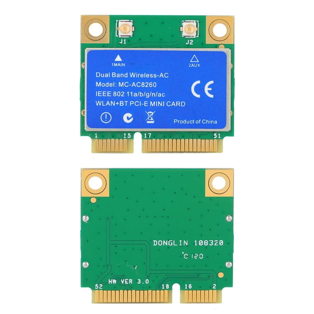 MINI PCI-E, And MINI PCI-E Card 1200Mbps 2.4GHz/5GHz Support 802.11a/b/g/n/AC For / 10/8.1/8/7