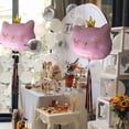 thumbnail image 5 of Globos de gato rosa, decoraciones para fiestas de gatos, 2 piezas de globos de gatito de 30 pulgadas, suministros para fiestas de cumpleaños de gatos de dibujos animados, suministros para fiestas, 5 of 5