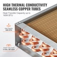 thumbnail image 4 of VEVOR 20"x 20" Heat Exchanger Water to Air 3-Row 3/8" Copper Ports 242 Fins, 4 of 9