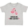 thumbnail image 3 of Inktastic My Aunt Loves Me Flamingo Niece Girls Toddler T-Shirt, 3 of 5