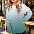 thumbnail image 2 of Likimi Child Toddler Girls Hoodies Gradient Solid Color Hooded Sweatshirt For Girls Long Sleeve Everyday Wear Fashionable Pullover Size 11-12 Years, 2 of 5