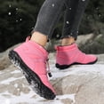 thumbnail image 6 of gakvbuo Snow Boots For Women Ankle Boots Fall/Winter Snow Warmth Breathability High-top Casual Cotton Couples Shoes, 6 of 6
