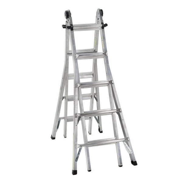 Cosco 22' Max Reach Aluminum Telescoping MultiPosition Ladder