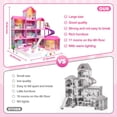 thumbnail image 3 of Doll House beefunni Dream 4 Stories 11 habitaciones con 2 muñecas y muebles, 3 of 7