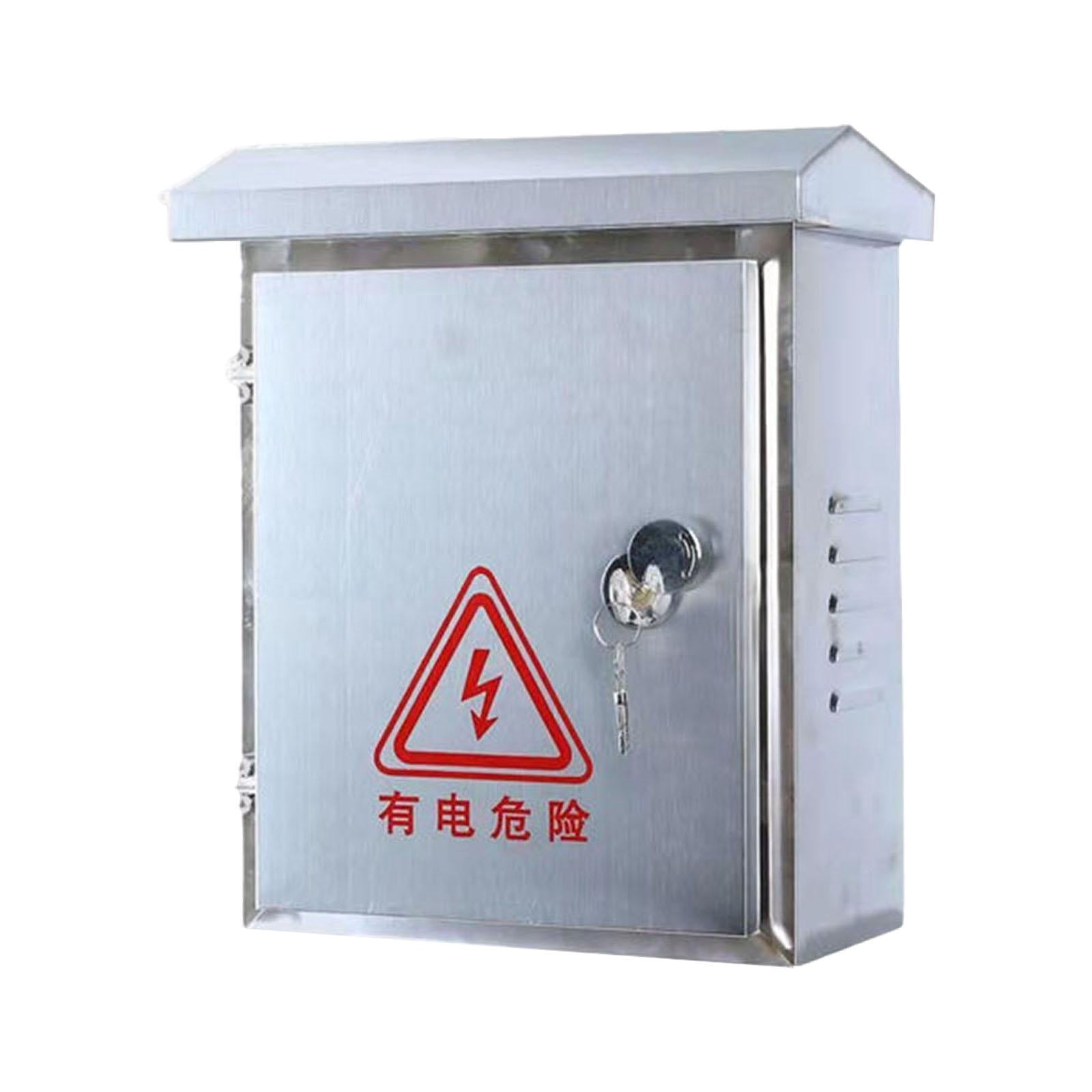 lacooooppia Outdoor Electrical Box Practical Versatile Dustproof Waterproof Junction Box Round Lock
