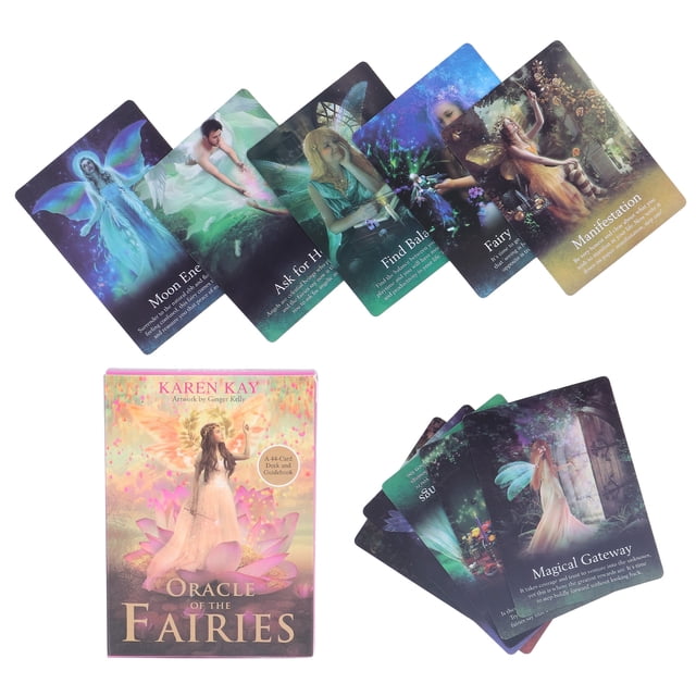 Baraja de tarot de 44 hojas con diseños exquisitos, tamaño perfecto, cartas de adivinación portátiles para principiantes.