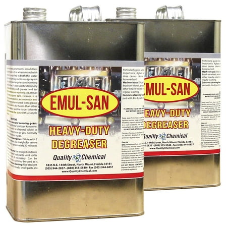 Emul-San Engine Cleaner and Degreaser - 2 gallon (Best Engine Degreaser On The Market)
