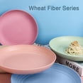 thumbnail image 5 of 1-Pack Wheat Straw Plates 8.75" Unbreakable Dishwasher Safe Eco-Friendly Tableware, Assorted Colors, 5 of 7