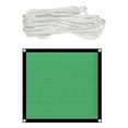 thumbnail image 1 of Generic Malla de sombra verde transpirable de 2x2 metros, ideal para balcón, jardín o piscina. Fabricada en polipropileno, ligera y fácil de instalar. Incluye cuerda de 8 metros., 1 of 6