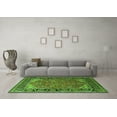 thumbnail image 3 of Ahgly Company Machine Washable Indoor Rectangle Oriental Green Industrial Area Rugs, 8' x 10', 3 of 4