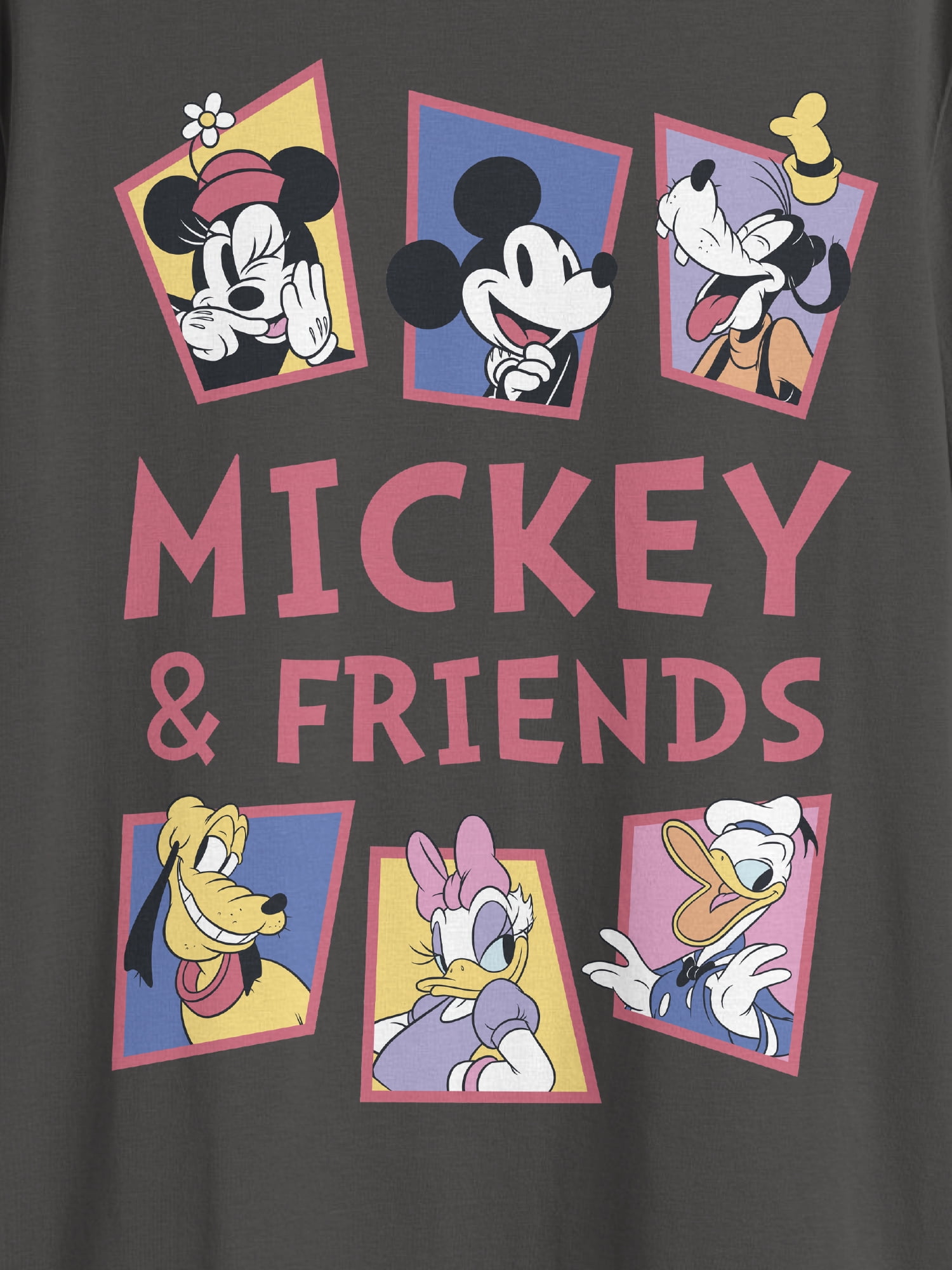 Disney Men's & Big Men's Mickey Mouse & Friends Graphic Tee Shirts, 2-Pack, Sizes S-3XL
