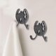 thumbnail image 3 of 4pcs Iron Wall Hook Double-Hanger Wall Hook Vintage Iron Horseshoe Molding Hooks, 3 of 4