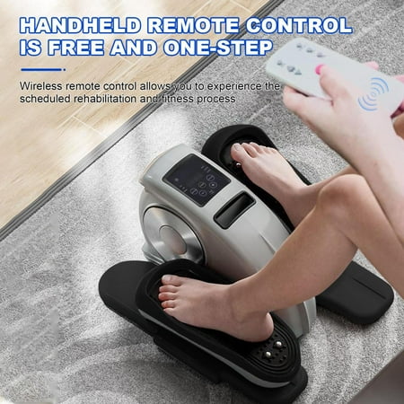 Under Desk Elliptical Trainer, LED Screen for Step Tracking, 12 Adjustable Speeds, Non-Slip Design, Ideal for Home & Office Workouts