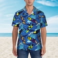 thumbnail image 2 of Sikiie Hawaiian Style Print Men's Hawaiian Shirt, Summer Beach Button Pocket Short Sleeve T-Shirt,Small, 2 of 7