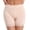 Beige, variant on MEICHEN Boyshorts Lace Edged Panties for Women Solid Color High Waisted Briefs Ladies Modal Safety Shorts Underwear