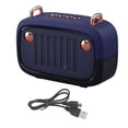 thumbnail image 2 of Matsuzay Altavoz de alta tecnología Reproductor de música inalámbrico Caja de altavoz estéreo portátil Altavoz de graves 5.0 compatible con Cables de audio/vídeo Azul, 2 of 6