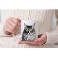 thumbnail image 7 of MUGBREW 11 Oz Ceramic Tea Cup Coffee Mug, Maine Coon Cat Vector Portrait, 7 of 7
