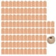 thumbnail image 1 of 100 etiquetas para ropa de papel kraft de doble cara, etiquetas de regalo para manualidades con hilo de yute de 30 m para bodas, Navidad, Acción de Gracias, color madera., 1 of 14