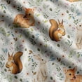 thumbnail image 1 of Soimoi Animals Print,Cotton Poplin, Sewing Fabric Sold by The Yard 42 Inch Wide,Sewing Craft Quilting/Quilt Making Fabric, White & Orange, 1 of 5