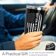 thumbnail image 4 of Son in Law Gift from Parents - 20oz Tumbler with Lid and Straw, Insulated Coffee Cup, Birthday Christmas Present (Flag Design), 4 of 6