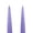 Lavender, variant on Traditional Danish Style Pointed Taper Candles - 6 Inch - Pairs
