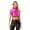 Rose Red, variant on Zaldita Women's Shiny Metallic PVC Leather Crop Top Sleeveless Disco Vest Club Dance Tank Tops Shirt Silver S