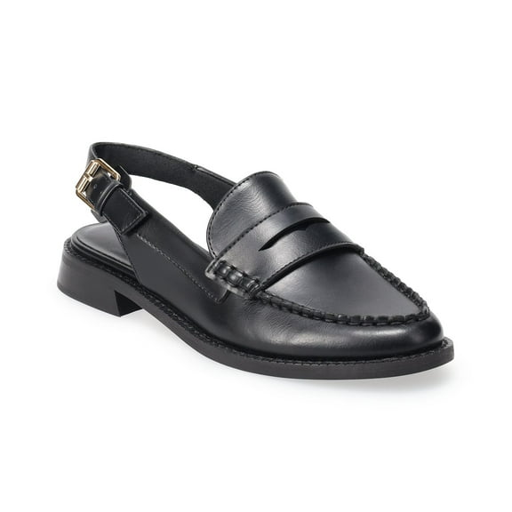 Sonoma Goods For Life® Gatsyn Women's Slingback Loafers Color: Black Size: 7.5