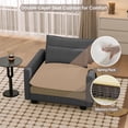 thumbnail image 4 of Cloud Accent Chair with Washable Cover, Noelse Corduroy Single Sofa Chair with Comfy Deep Seat, Modern Armchair with Pillow for Living Room Bedroom, Grey, 4 of 6