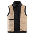 thumbnail image 5 of Chaleco de cordero grueso con forro polar para hombre y mujer, chaleco de algodón, 5 of 5
