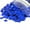 Blue, variant on 50 Grams of 4,000 Bedazzlinbeads Loose Shiny Faceted Plastic 6mm Round Cup Sew on Embellishment Sequins (Silver)