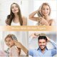 thumbnail image 3 of Hair Brush, Professional Detangling Brush with Handle, No Pull Hair Brush, Boar Bristle Hair Styling Brush for Curly Long Fine Thick Curly Hair (Gold), 3 of 5