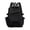 Black, variant on 1Pcs 16.53in Multi Pocket Water Resistant Nylon Backpack, Adjustable Buckle Casual Laptop Daypack, Lightweight Storage Book Bag For Office Commute Weekend Travel
