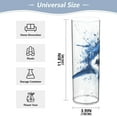thumbnail image 3 of Plastic Vase 11.8"×3.9" Translucent Cylinder Vase Durable Flower Vase Storage Bottle for Modern Home Wedding Decor An Blue Angry Shark, 3 of 6