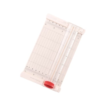 Freer Paper Cutter Portable Paper Trimmer and Scorer Box Photo Coupons Cardstock for Cardstock Craft Projects 19x11.8CM