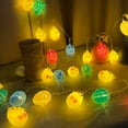 Easter String Lights, Colorful Chicken Cracked Egg Outdoor Lights ...