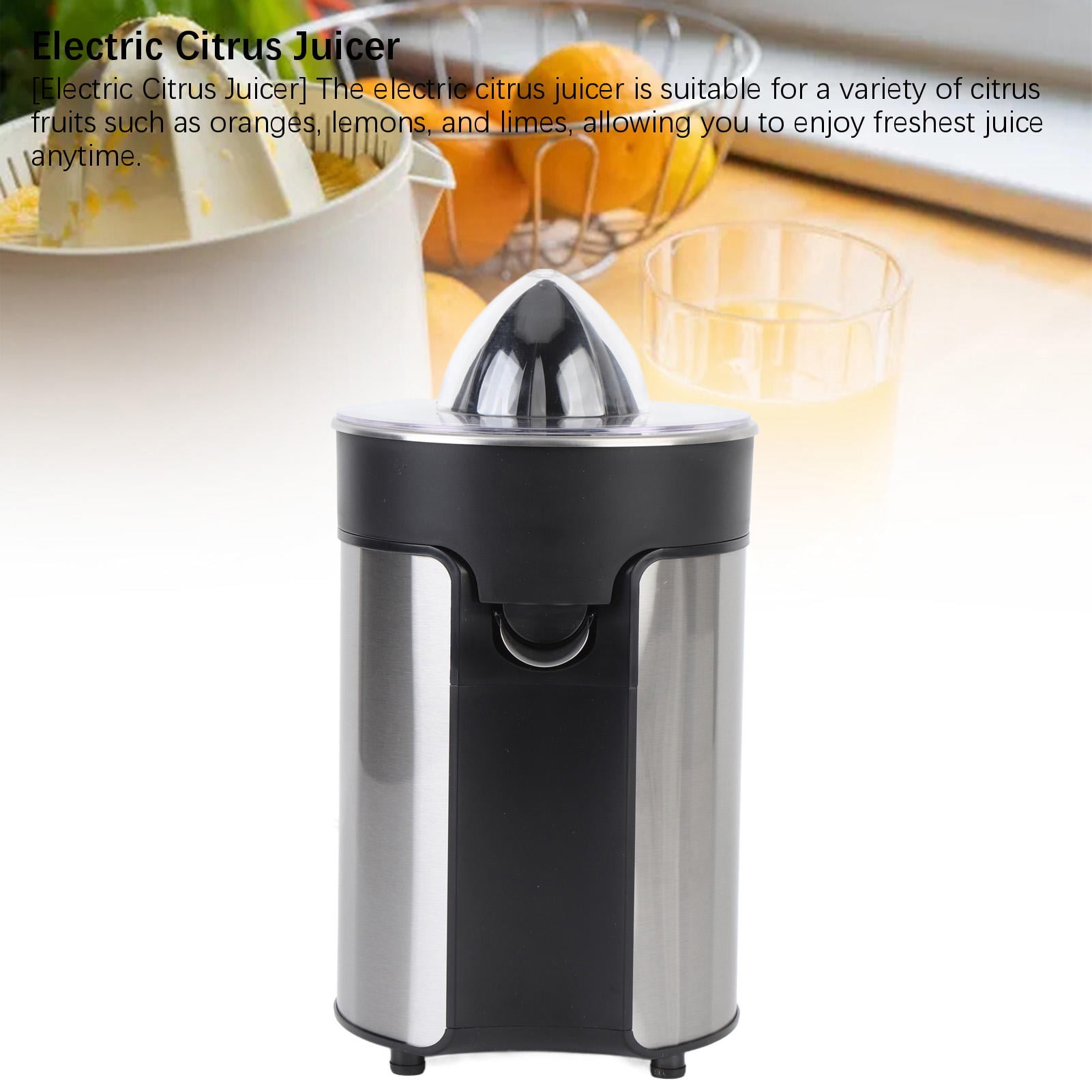 Suodoka 100W Electric Citrus Juicer – 300 ML Capacity, Stainless‑Steel & ABS, Auto‑Rotate,  220V , Compact for Home, Dorm, Camping